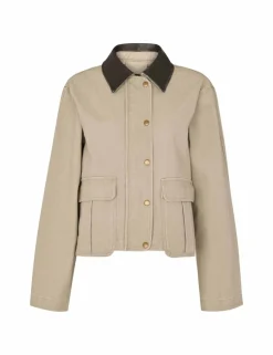 Pure Cotton Collared Utility Jacket