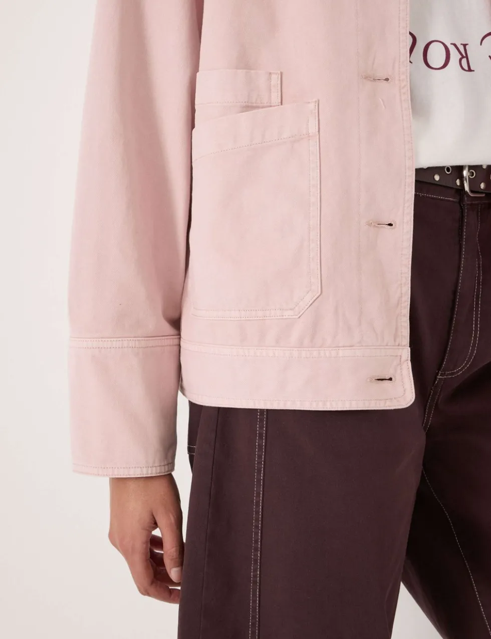 Pure Cotton Collared Utility Jacket