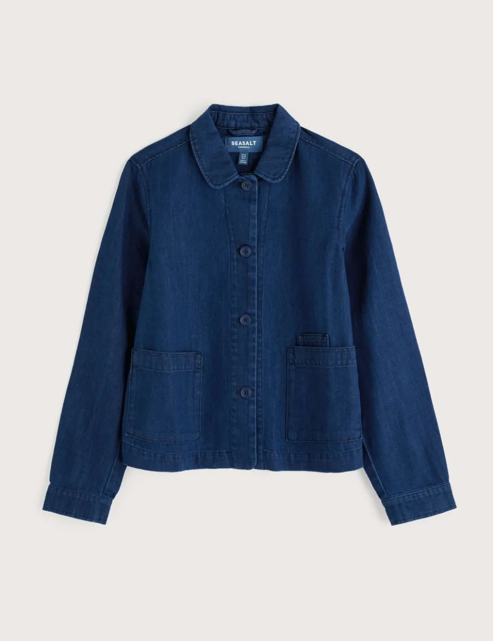 Pure Cotton Collared Utility Jacket