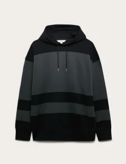 Pure Cotton Colour Block Hoodie