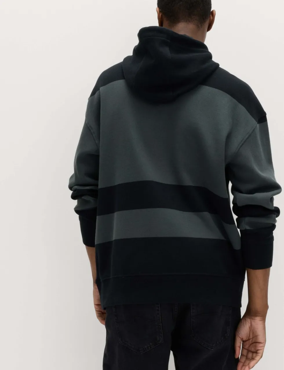Pure Cotton Colour Block Hoodie