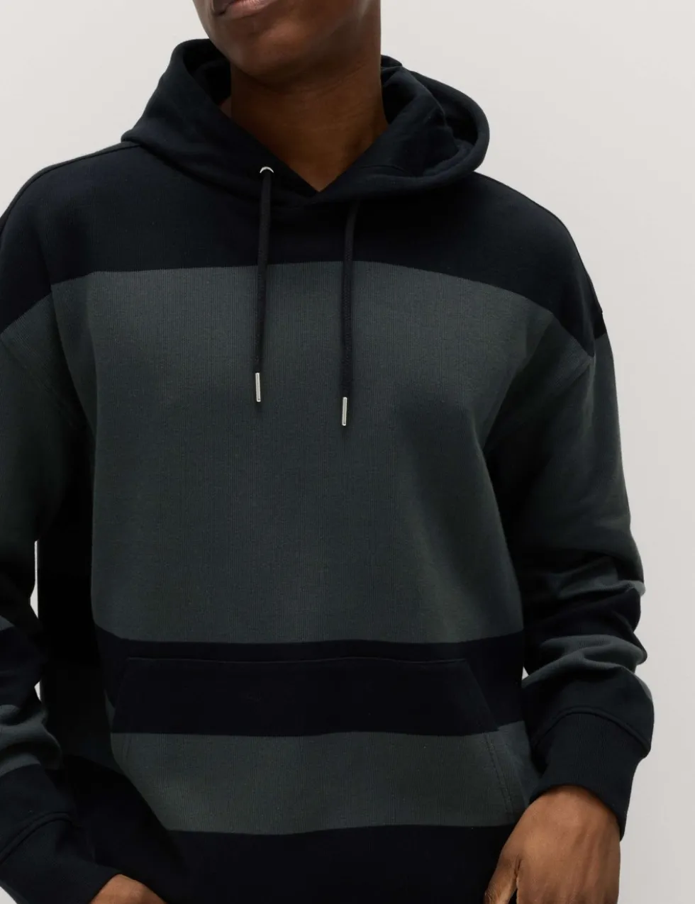 Pure Cotton Colour Block Hoodie