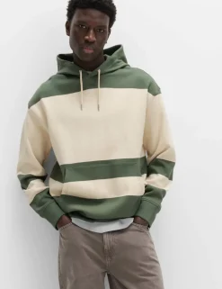 Pure Cotton Colour Block Hoodie
