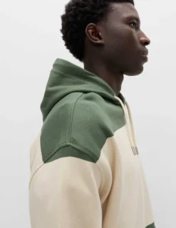 Pure Cotton Colour Block Hoodie