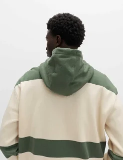 Pure Cotton Colour Block Hoodie