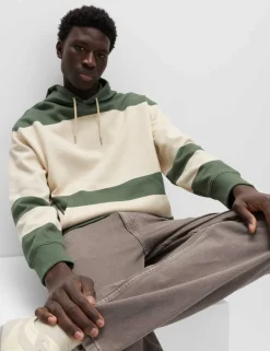 Pure Cotton Colour Block Hoodie