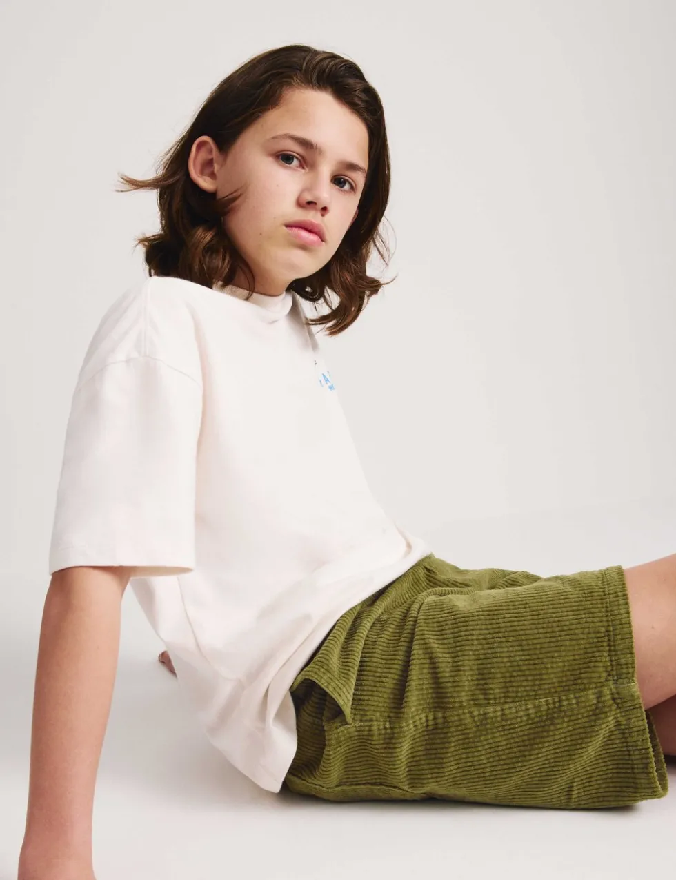 Pure Cotton Corduroy Shorts (6-16 Yrs)