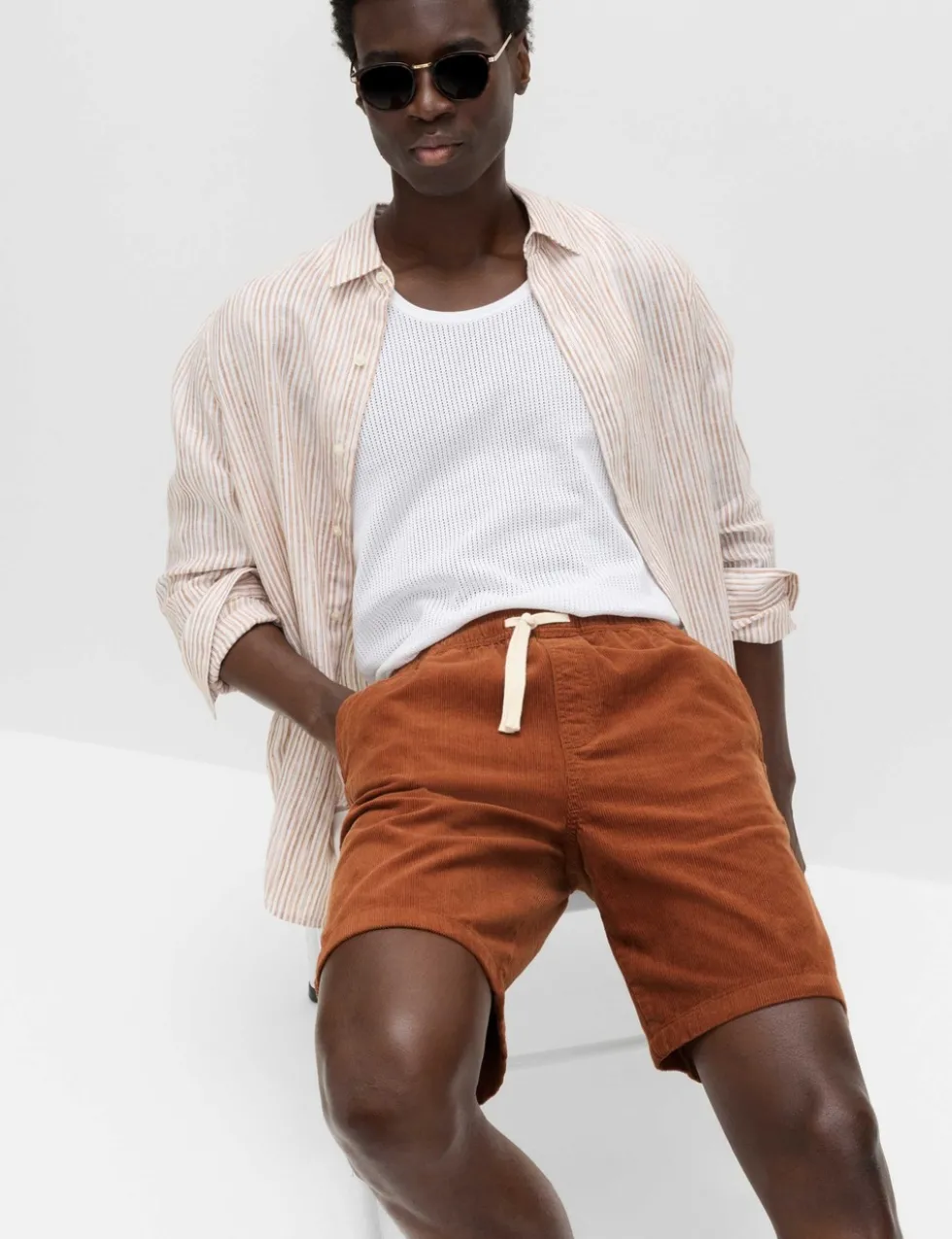 Pure Cotton Corduroy Shorts
