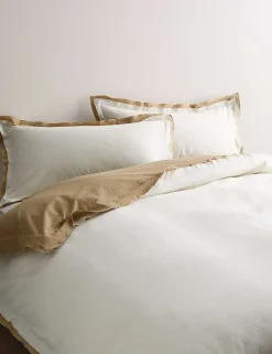 Pure Cotton Crepe Contrast Bedding Set