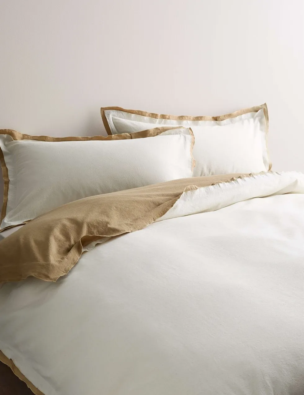Pure Cotton Crepe Contrast Bedding Set
