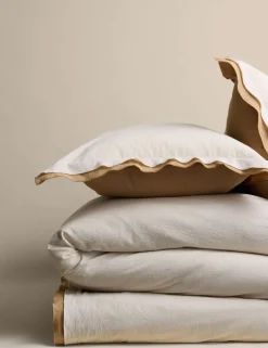 Pure Cotton Crepe Contrast Bedding Set