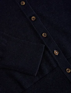 Pure Cotton Crew Neck Button Through Cardigan