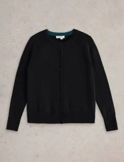 Pure Cotton Crew Neck Cardigan