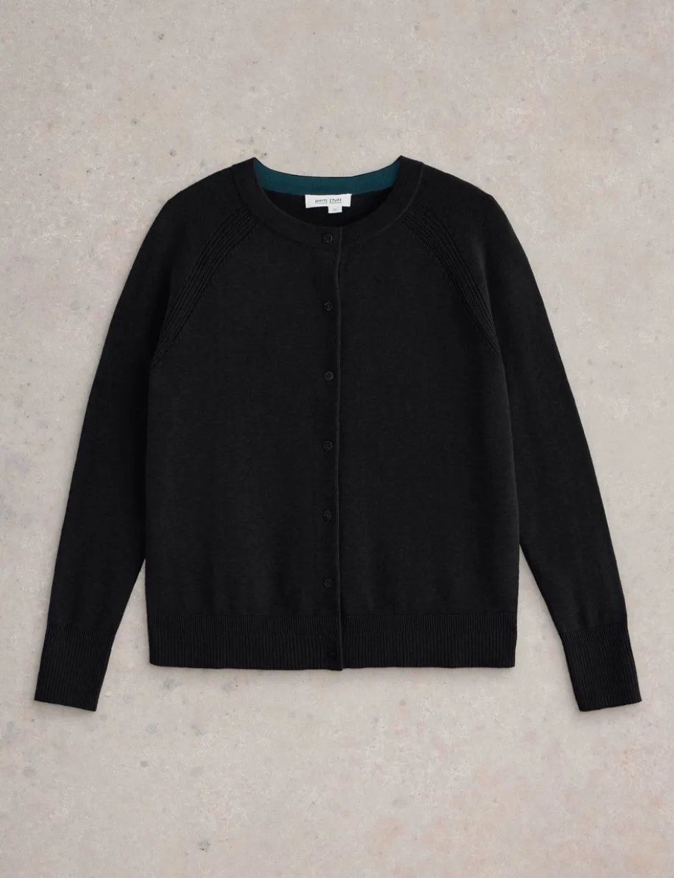 Pure Cotton Crew Neck Cardigan
