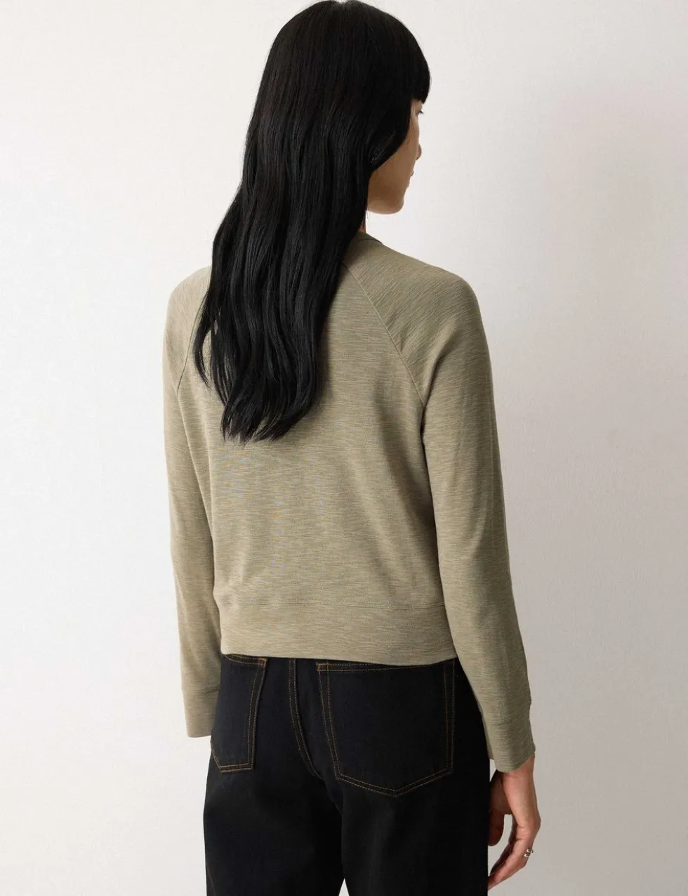 Pure Cotton Crew Neck Cardigan