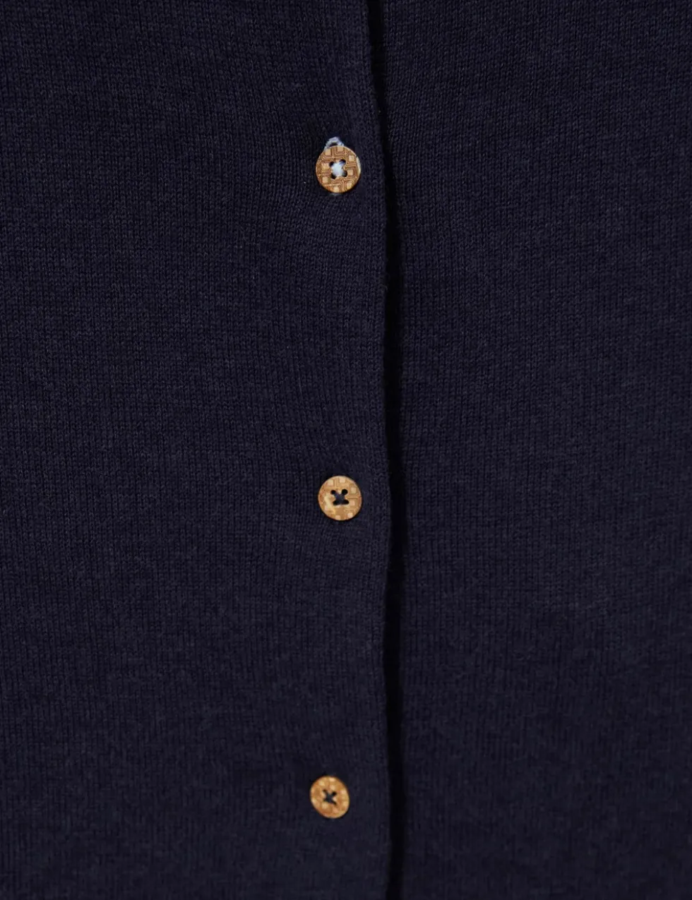 Pure Cotton Crew Neck Cardigan
