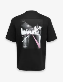 Pure Cotton Crew Neck Graphic T-Shirt
