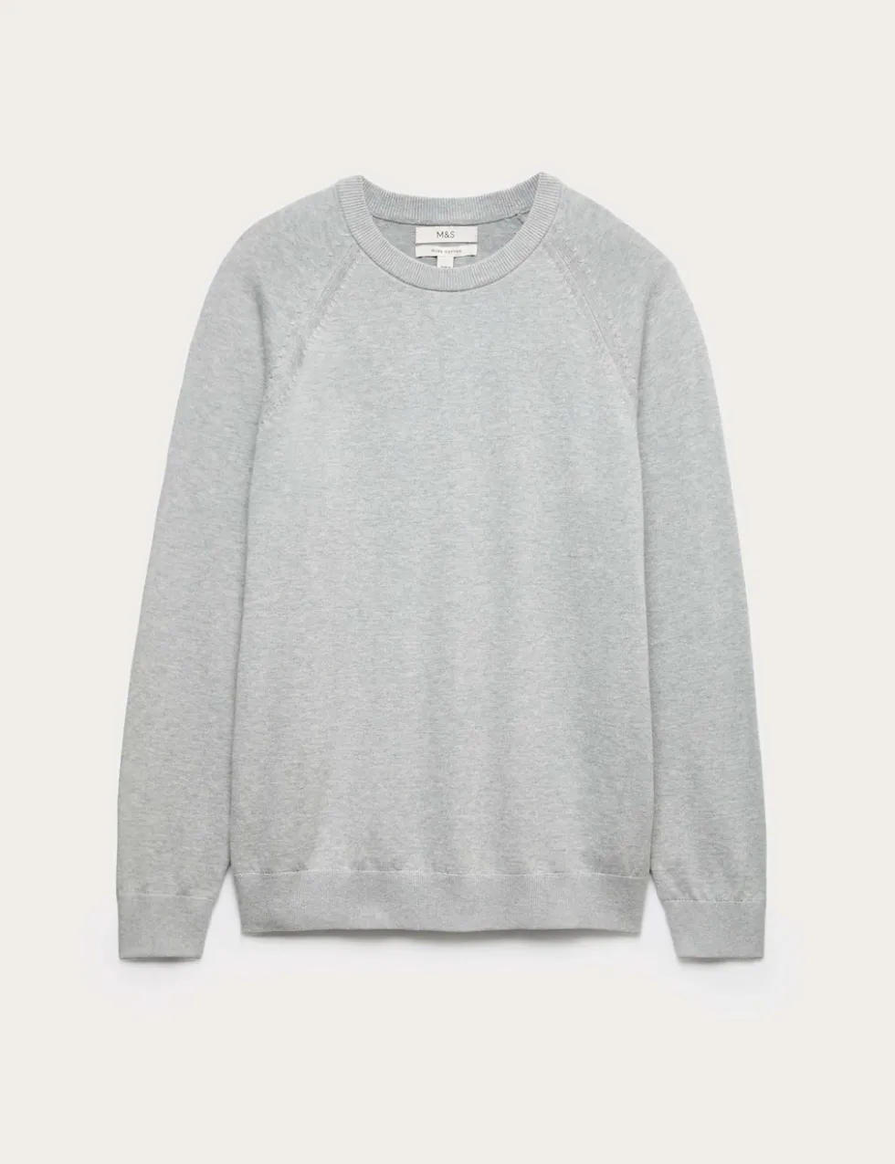 Pure Cotton Crew Neck Jumper