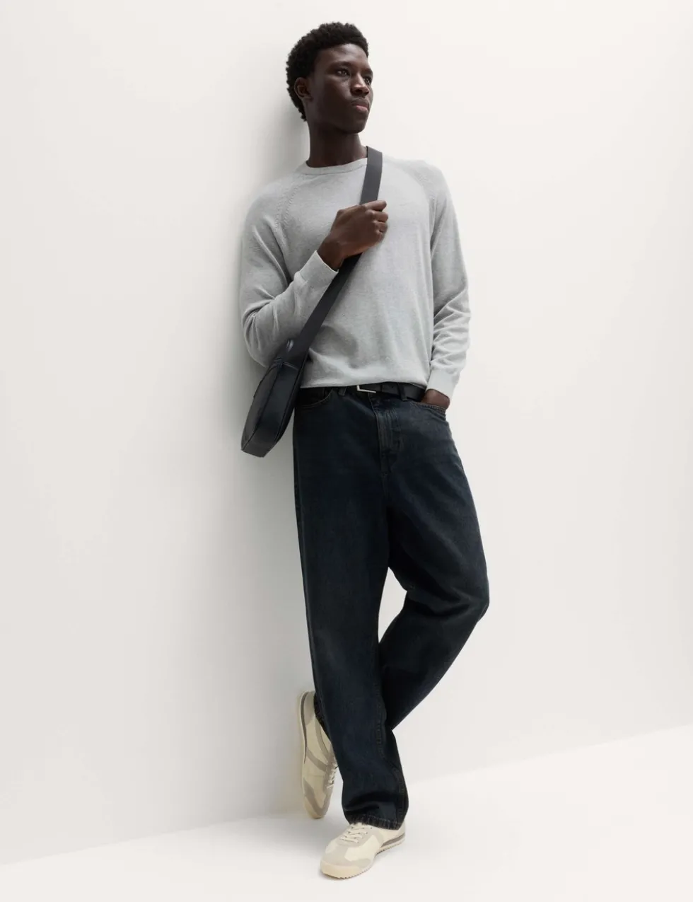 Pure Cotton Crew Neck Jumper