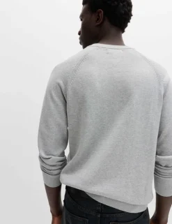 Pure Cotton Crew Neck Jumper