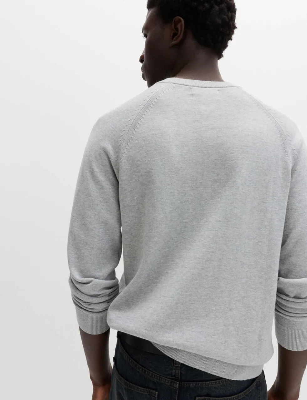 Pure Cotton Crew Neck Jumper