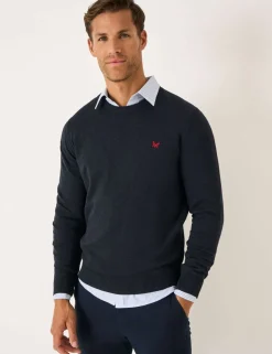 Pure Cotton Crew Neck Jumper