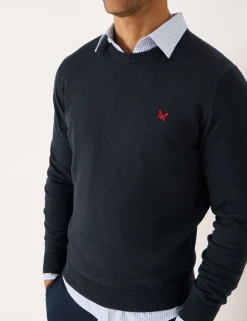 Pure Cotton Crew Neck Jumper