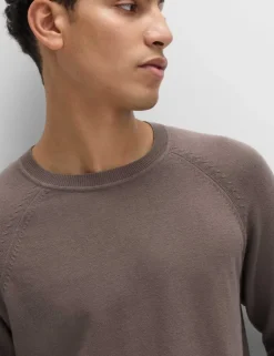 Pure Cotton Crew Neck Jumper