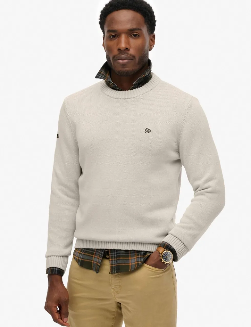 Pure Cotton Crew Neck Jumper