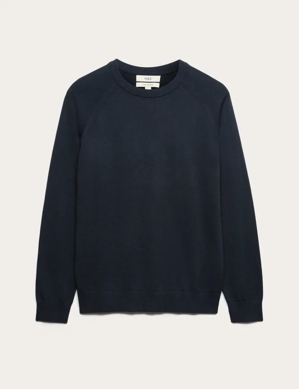 Pure Cotton Crew Neck Jumper