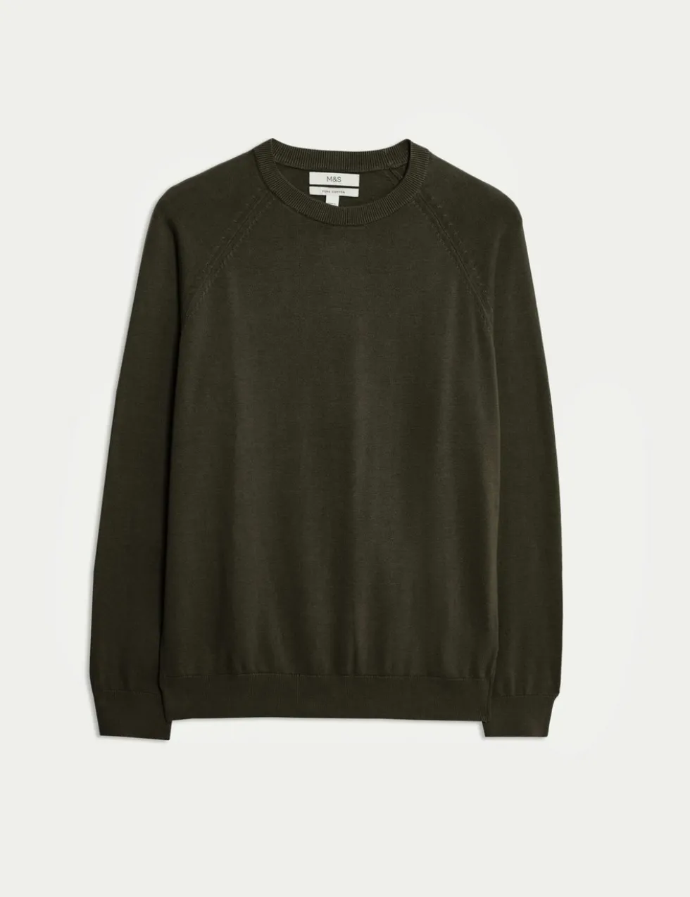 Pure Cotton Crew Neck Jumper