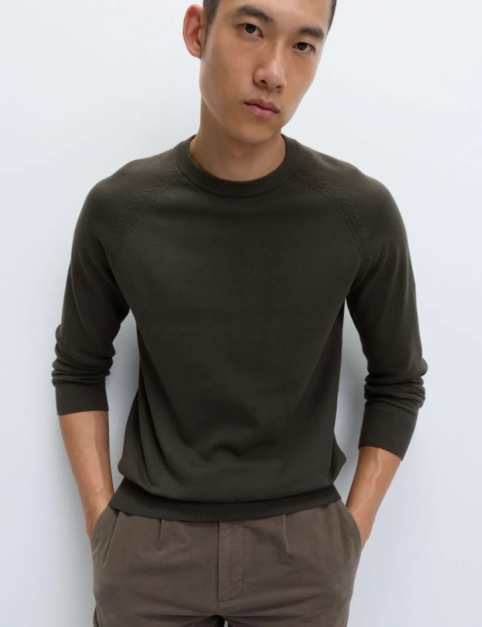 Pure Cotton Crew Neck Jumper