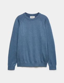 Pure Cotton Crew Neck Jumper