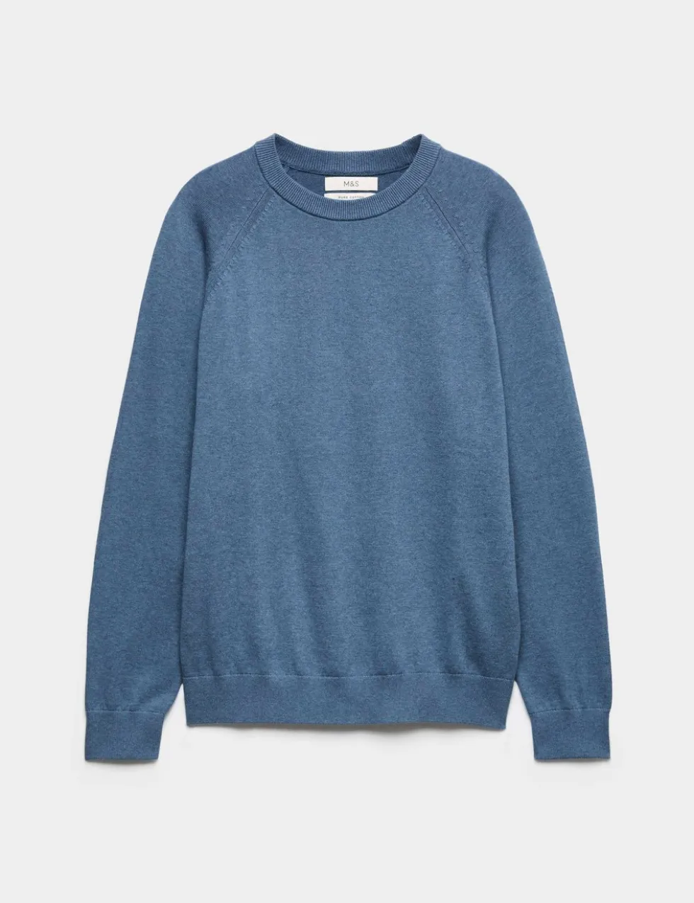 Pure Cotton Crew Neck Jumper