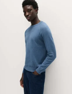 Pure Cotton Crew Neck Jumper