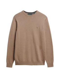 Pure Cotton Crew Neck Jumper