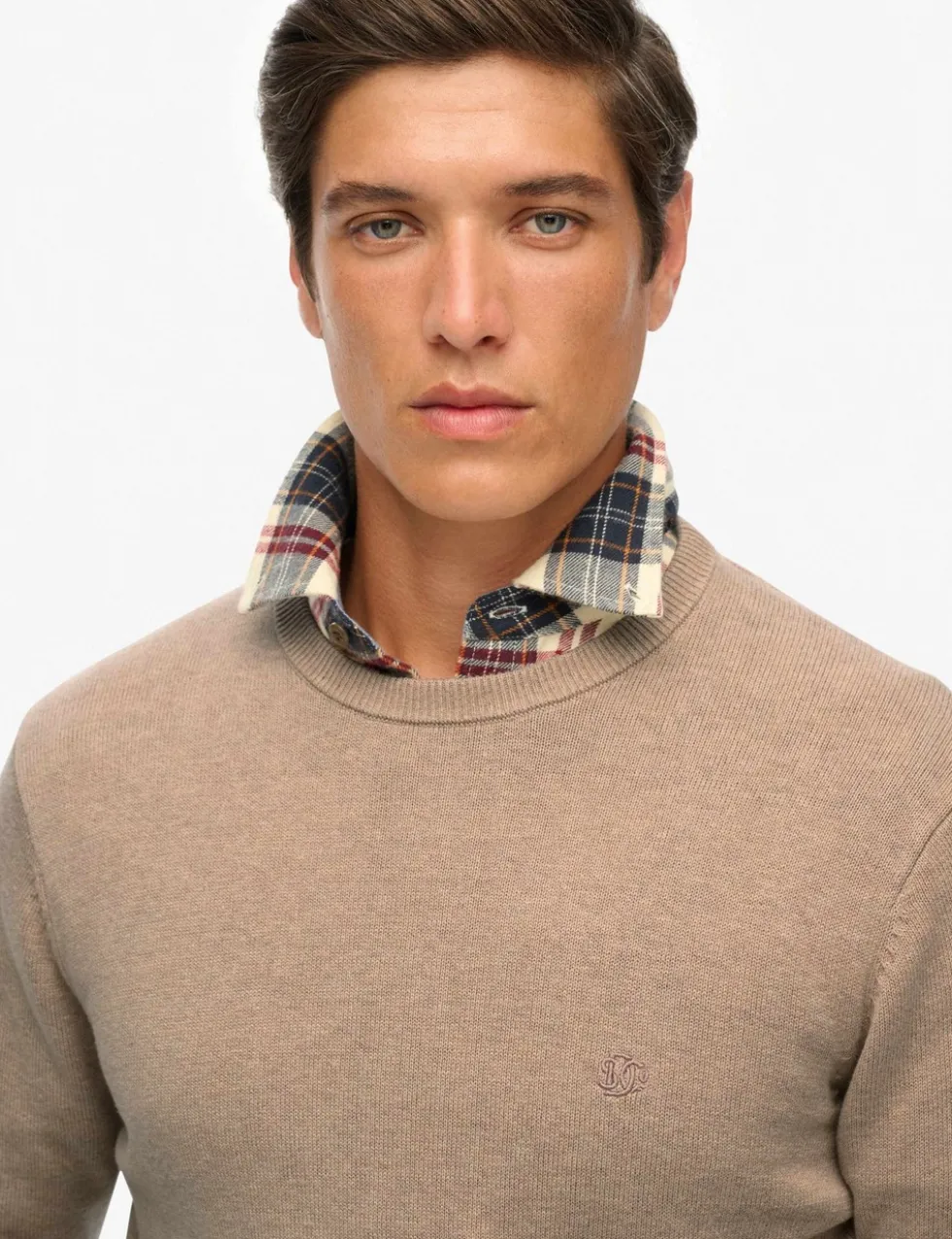 Pure Cotton Crew Neck Jumper