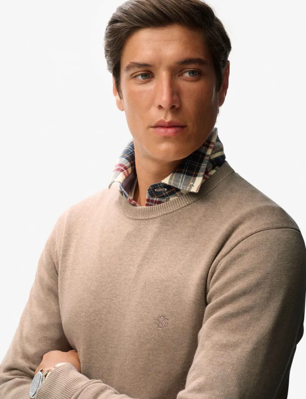 Pure Cotton Crew Neck Jumper