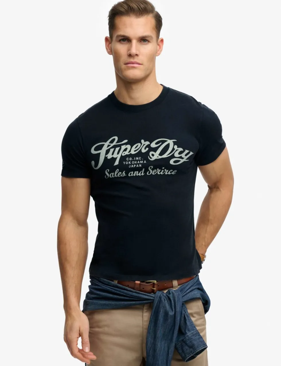 Pure Cotton Crew Neck Logo Graphic T-Shirt
