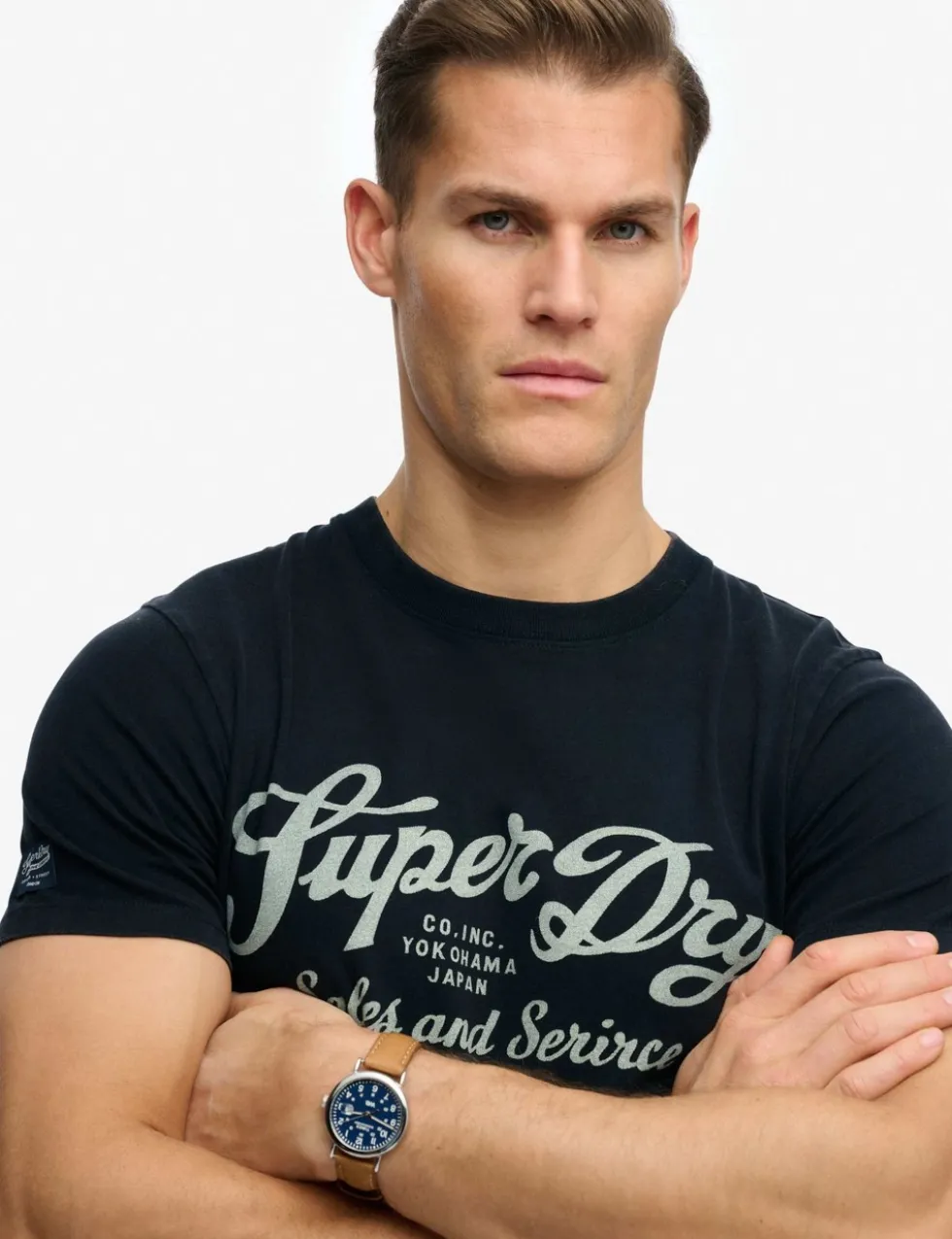 Pure Cotton Crew Neck Logo Graphic T-Shirt
