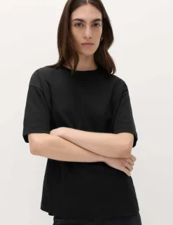Pure Cotton Crew Neck Oversized T-Shirt