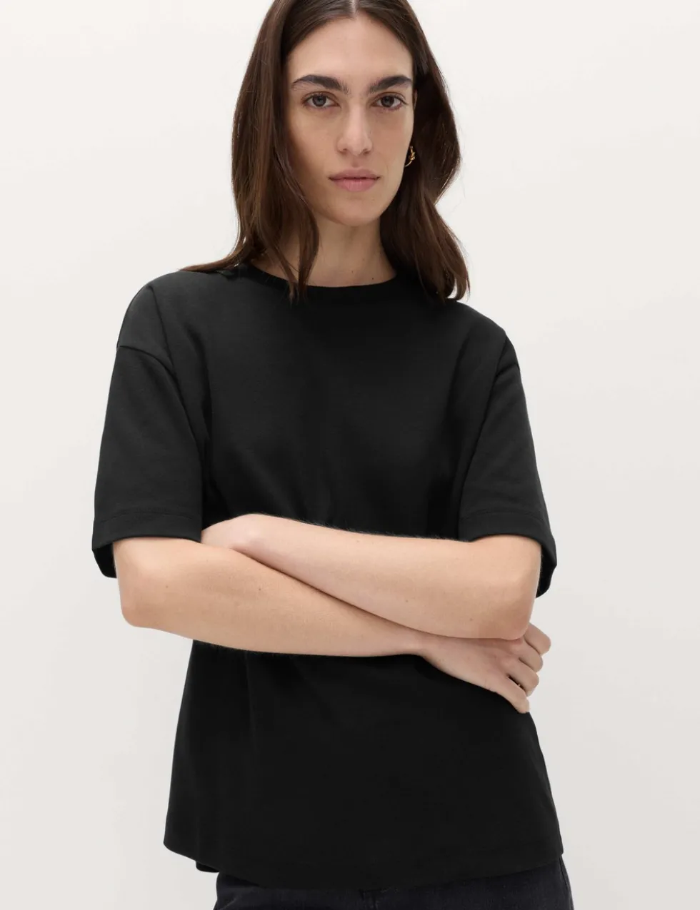 Pure Cotton Crew Neck Oversized T-Shirt