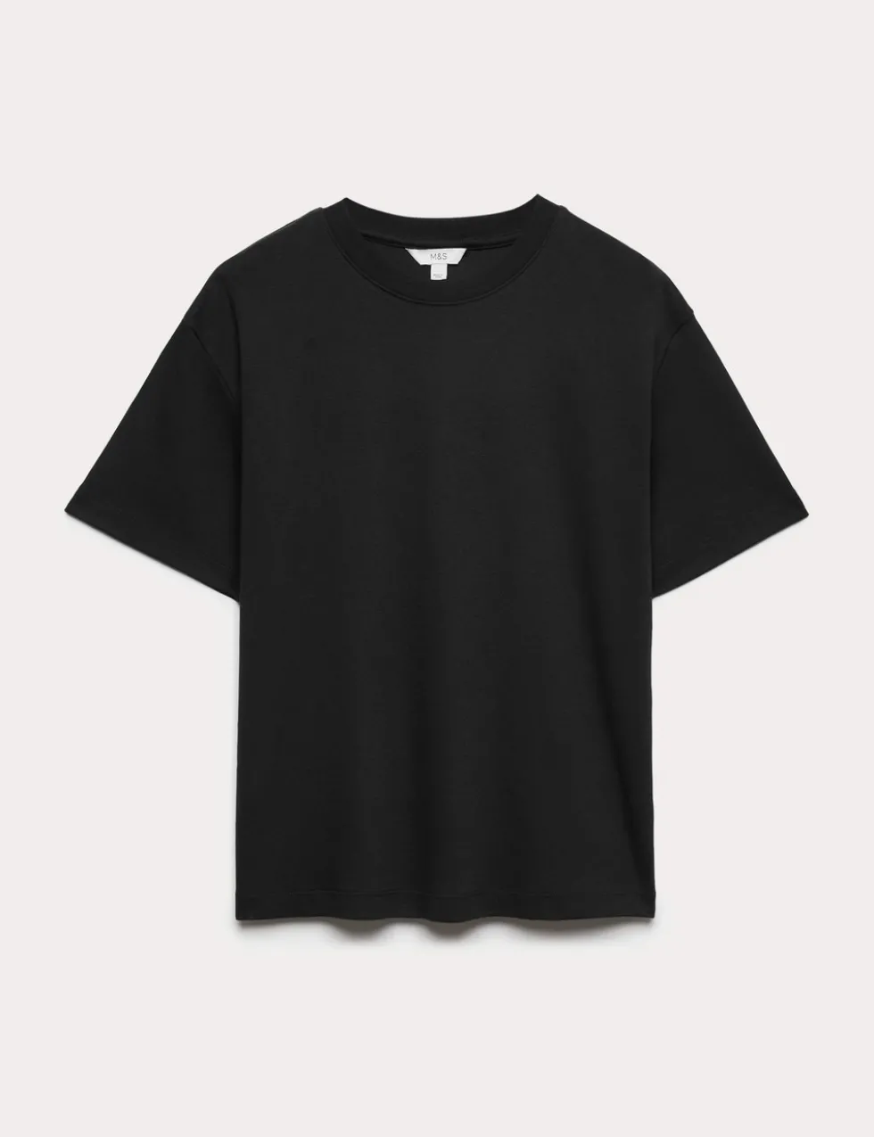 Pure Cotton Crew Neck Oversized T-Shirt