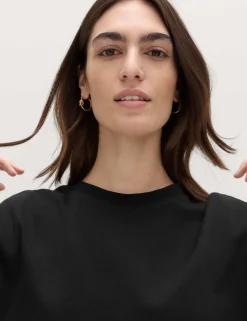 Pure Cotton Crew Neck Oversized T-Shirt