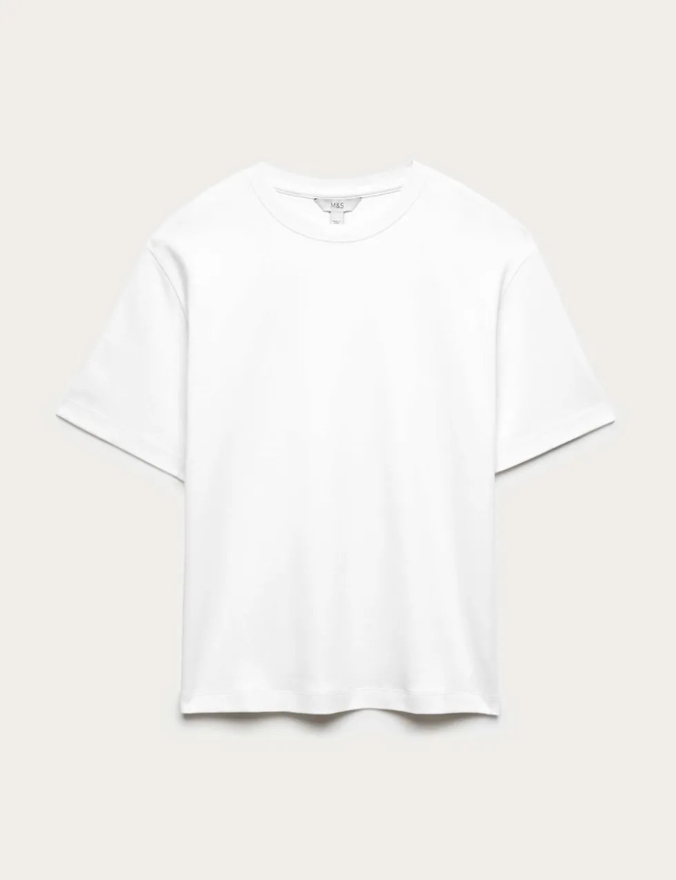 Pure Cotton Crew Neck Oversized T-Shirt