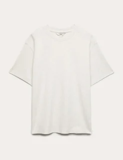 Pure Cotton Crew Neck Oversized T-Shirt