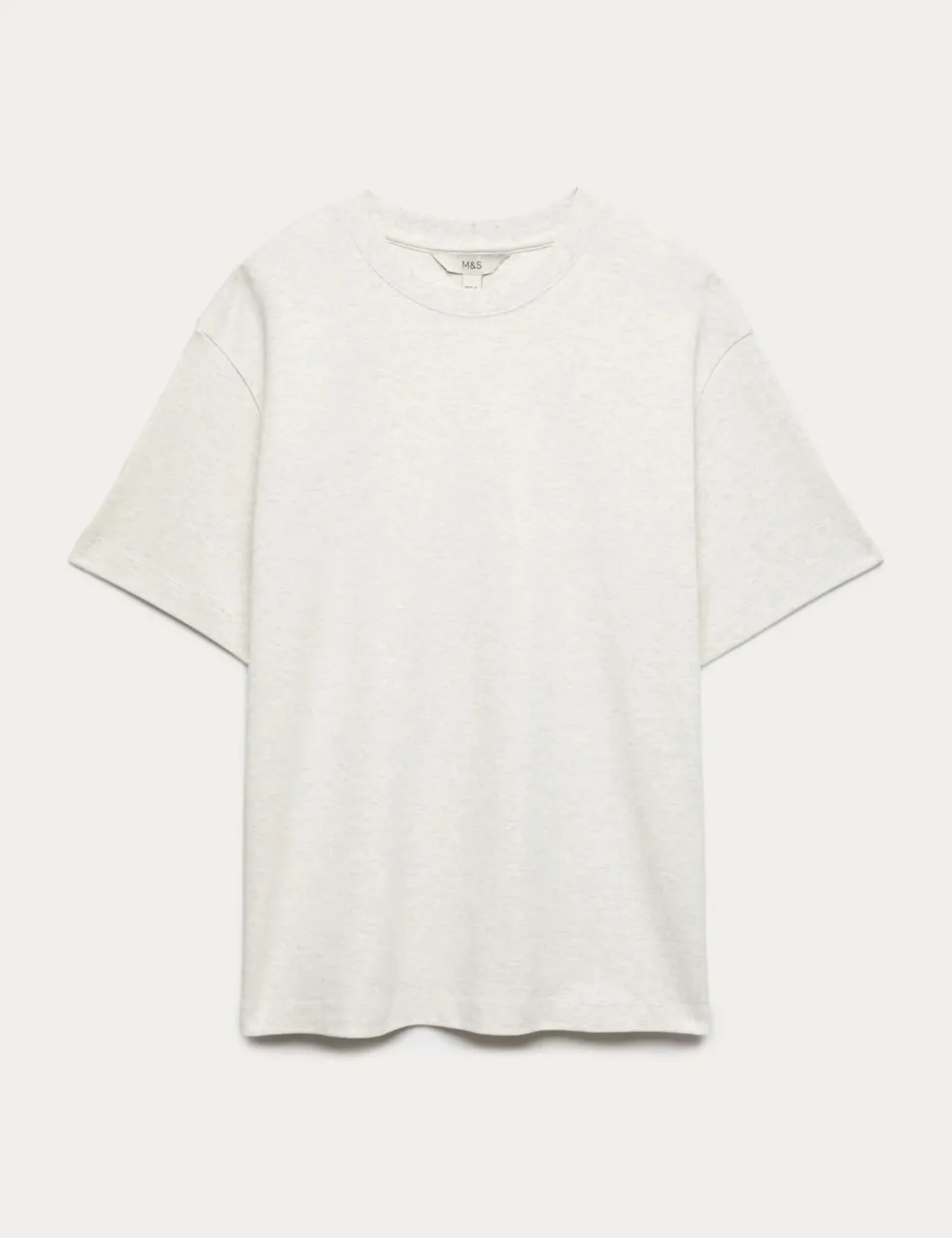 Pure Cotton Crew Neck Oversized T-Shirt