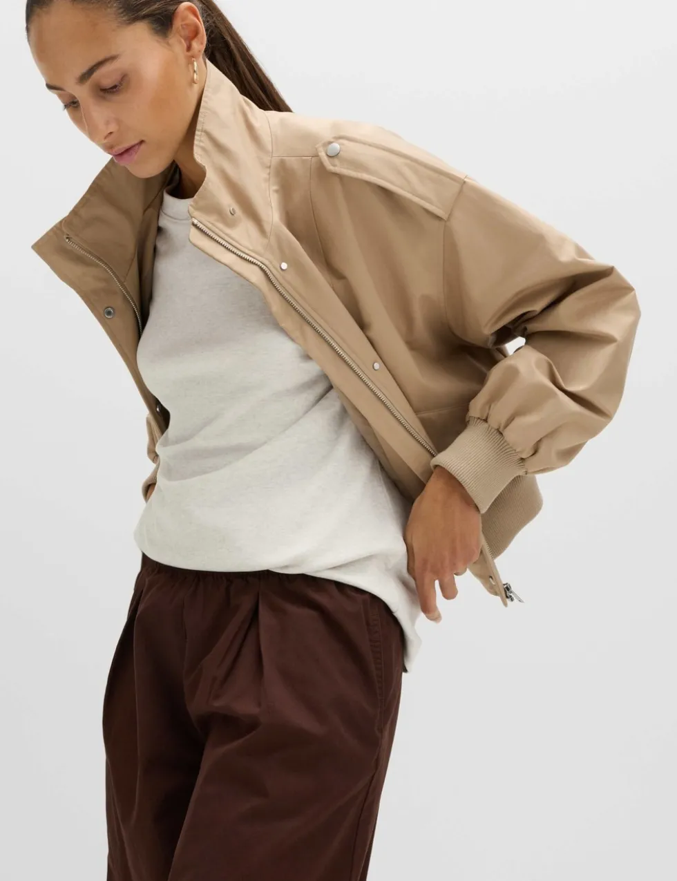 Pure Cotton Crew Neck Oversized T-Shirt