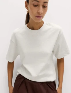 Pure Cotton Crew Neck Oversized T-Shirt