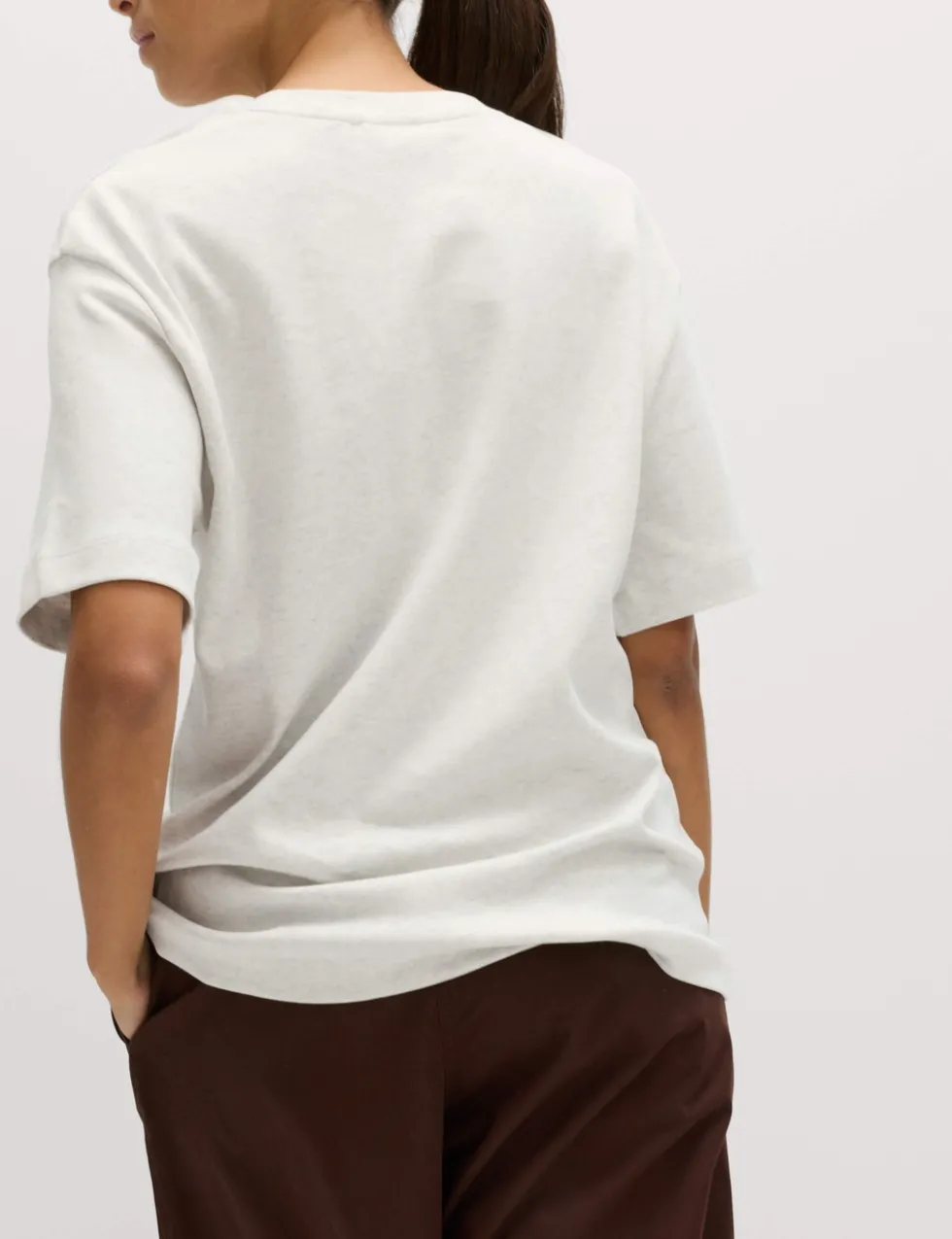 Pure Cotton Crew Neck Oversized T-Shirt